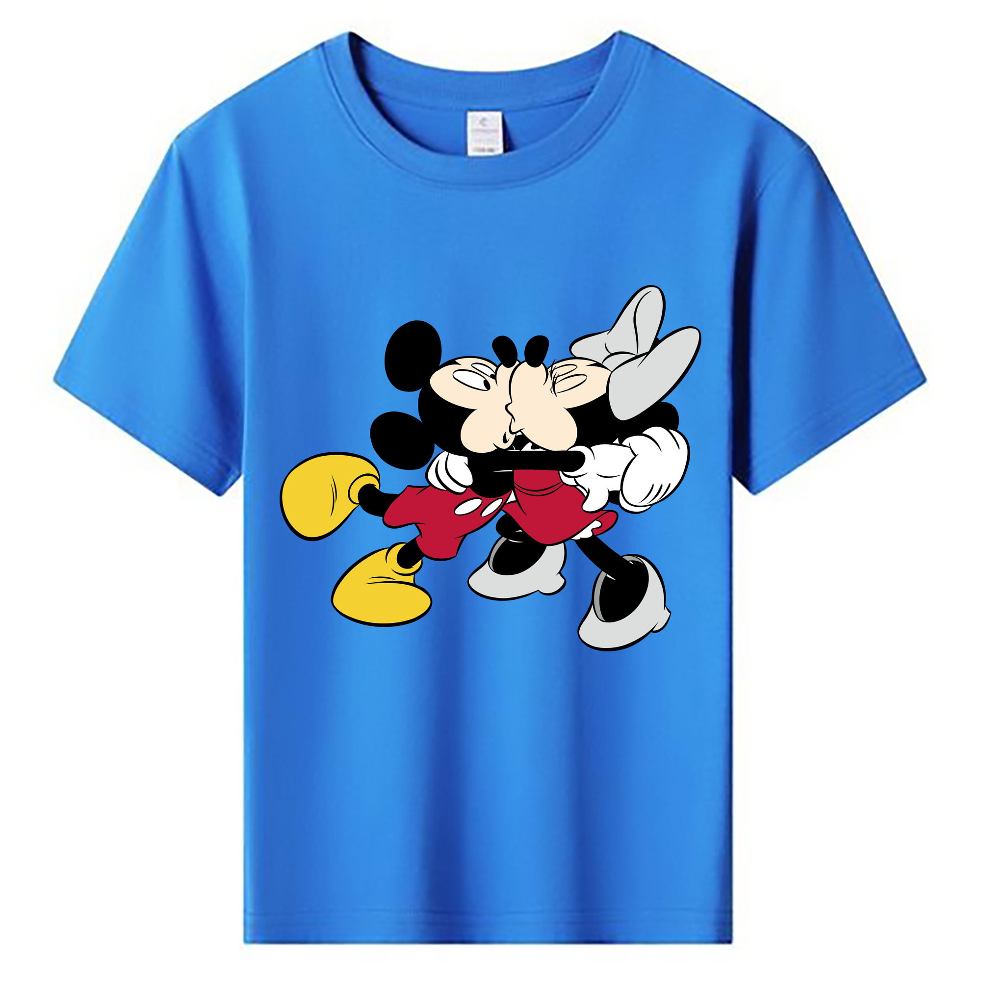 ミッキーマウス Mickey Mouse 綿100％キッズTシャツ（フロントプリント）